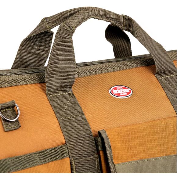 Bucket Boss Gatemouth 24"Long Boy Polyester Tool Bag, Brown & Green-NWT - Picture 4 of 14